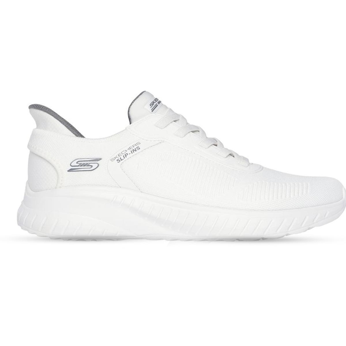 حذاء سكيتشرز نسائي – رجالى طبي Skechers Slip-ins 118312W-W – قالب عريض أبيض بالكامل