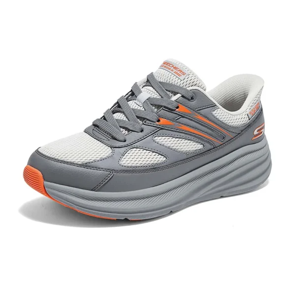 118432_GRY حذاء كوتشي سكيتشرز رجالي طبي رمادي Skechers Slip-ins BOBS Skillz