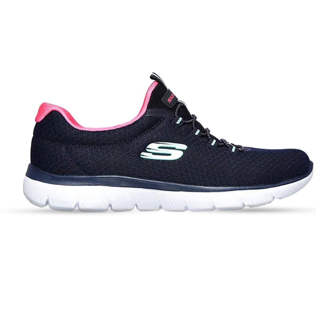 حذاء سكيتشرز نسائي طبي Skechers Summits 12980-NVHP – كحلي في وردي