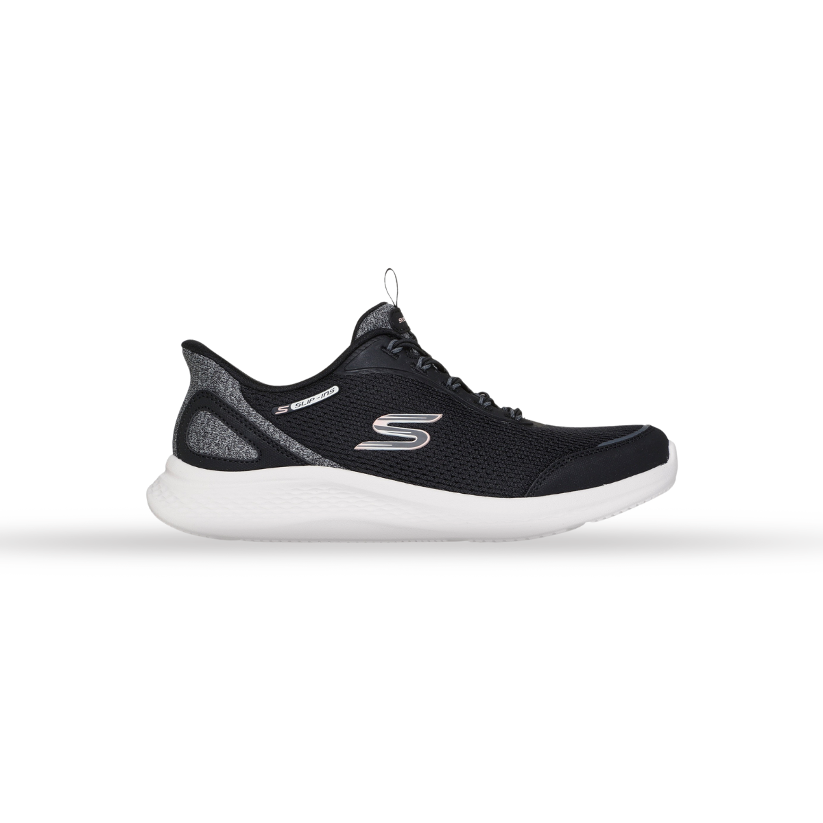 كوتشي اسكتشرز طبي حريمي أسود في نعل أبيض Skechers Slip-ins 150624/BKW