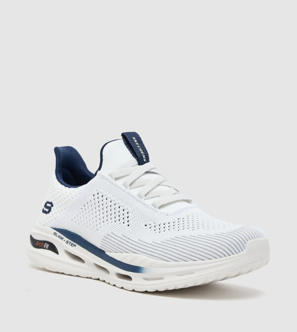 198376888268-1 حذاء كوتشي سكيتشرز رجالي طبي أبيض Skechers Arch Fit