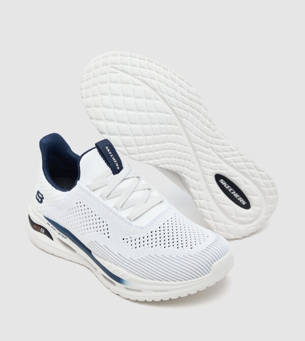 198376888268-4 حذاء كوتشي سكيتشرز رجالي طبي أبيض Skechers Arch Fit