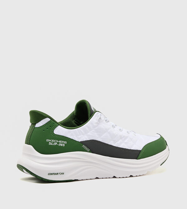 حذاء سكيتشرز رجالي طبي أبيض Skechers Slip-ins Contour Foam