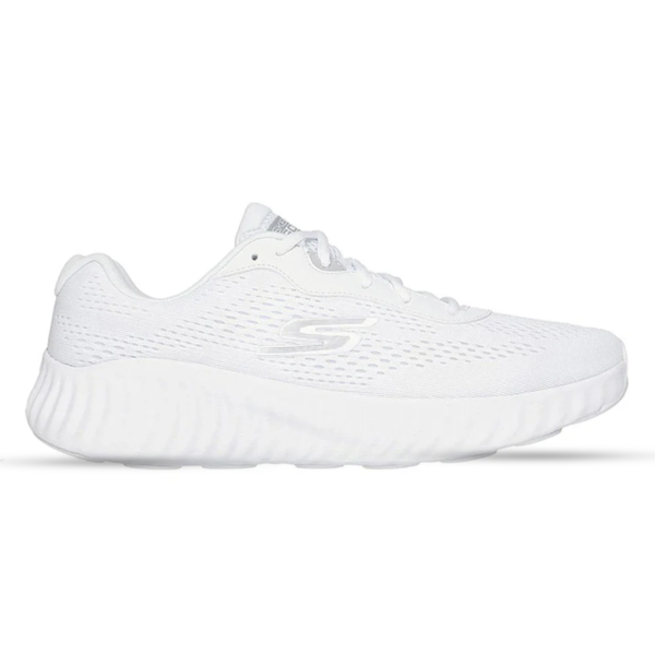Skechers GO RUN NOW Knitted Lace-Up Shoes -WHT
