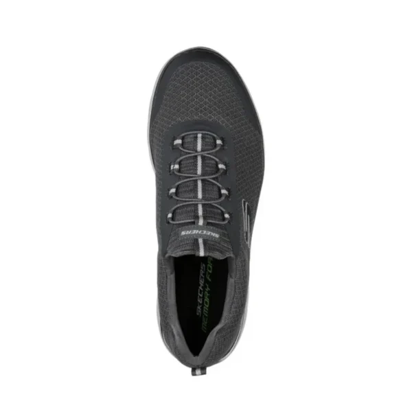حذاء سكيتشرز رجالي طبي رمادي فحميSkechers Dynamight 2.0