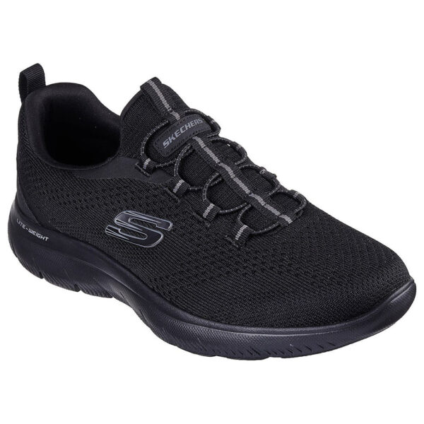 232832_BBK حذاء سكيتشرز رجالي طبي أسود كامل ميموري فومSkechers Summits Tallo