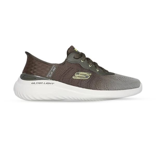 232928-OLV حذاء سكيتشرز رجالي طبي زيتي ميموري فوم Skechers Slip-ins Summits
