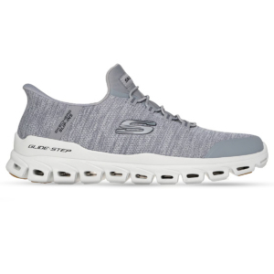 حذاء سكيتشرز رجالي طبي رمادي كاجوال Skechers Slip-ins Glide-Step-