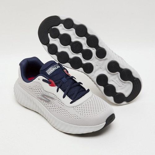 حذاء سكيتشرز رجالي طبي للجري رمادي في كحلي Skechers GO RUN Now