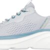 حذاء سكيتشرز رجالي-نسائى طبي رمادي في تركواز Skechers Slip-ins