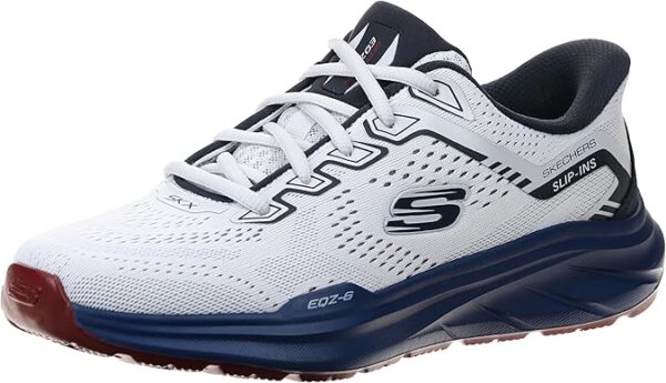 81rLTq7q0yL._AC_SX675_ حذاء سكيتشرز رجالي طبي رمادي في تركواز Skechers Slip-ins Equalizer 6.0