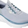 حذاء سكيتشرز رجالي-نسائى طبي رمادي في تركواز Skechers Slip-ins