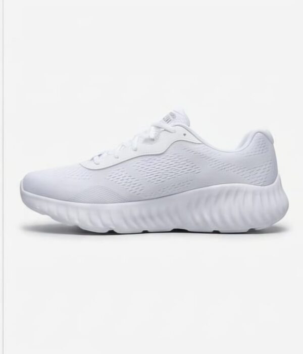 Skechers GO RUN NOW Knitted Lace-Up Shoes -WHT
